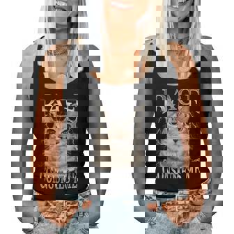 Rage Consumes Me Silly Staring Cat Meme Men Women Tank Top | Seseable FR