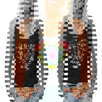 Rainbow Lgbt 猫愛好家 犬 恋人 猫 母 犬 パパ バレンタイン レディースタンクトップ - Kawaiitshirt