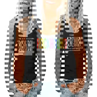 Rainbow Rockhound ロックピック 地質学ハンマー ロックハウンディング レディースタンクトップ - Kawaiitshirt