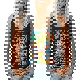 Ready To Crush 2Nd Grade Back Tochool 2Nd Grade Cat Kitten レディースタンクトップ - Kawaiitshirt