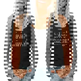 Resist Big Fan Of Human Rights Protest Equality Women Women Tank Top | Mazezy