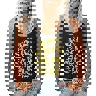 Retro Anti Social Club Bees Introvert Men Women Tank Top | Seseable CA