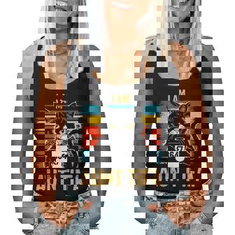 Retro I Am Aunt Tifa Cat 86 47 Vintage Coffee Cat 8647 Women Tank Top - Thegiftio