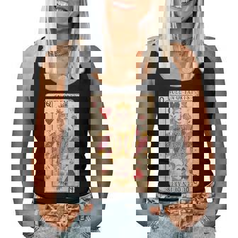 Retro Card Queen Of Farts Fart Queen Sarcastic Women Tank Top | Seseable CA