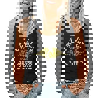 Retro Engine Quote Fall Guy Vintage Stunts Wings Car Women Tank Top | Seseable FR