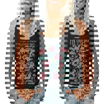 Retro Fruit Of The Spirit Strawberry Bible Verse Christian Women Tank Top - Monsterry