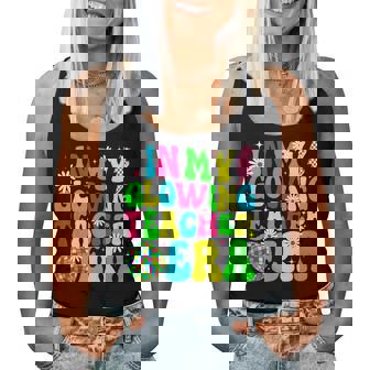 Retro Groovy In My Glowing Teacher Era Happy Teacher's Day Women Tank Top - Thegiftio