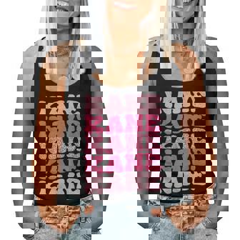 Retro Kane First Name Personalized Kane Groovy Vintage Women Tank Top - Monsterry