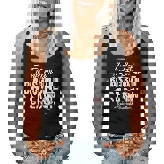 Retro The Last Baseball Season Senior Baseball Mom Ball Mama Women Tank Top - Thegiftio