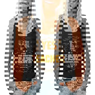 Retro Profession I'm The Teacher レディースタンクトップ - Kawaiitshirt