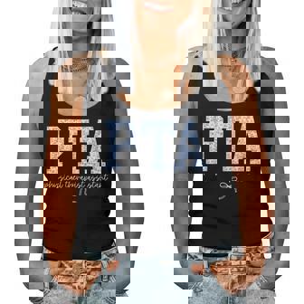 Retro Pta Physical Therapist Assistant Blue Floral Women Women Tank Top - Monsterry