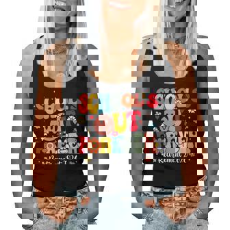 Retro School's Out Forever Retirement 2026 Retired Teacher Women Tank Top | Mazezy