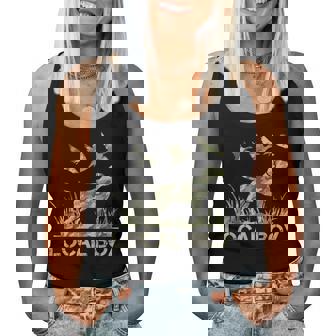 Retro Southern Boy Camouflage Hunting Dog Camo Duck Hunter Women Tank Top | Seseable FR