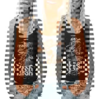 Retro Vintage Black Western Cowgirl African Christian Woman Women Tank Top - Thegiftio