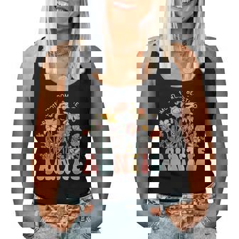 Retro Wildflowers Promoted From Bestie To Auntie New Aunt Women Tank Top | Mazezy