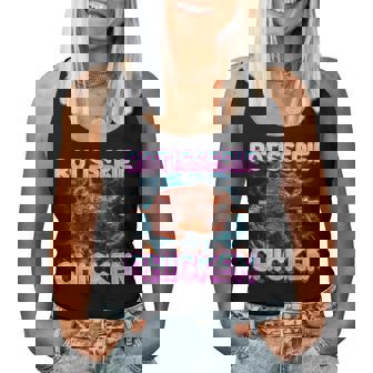 Rotisserie Chicken Food Meme Unhinged Weird Foodie Odd Women Tank Top | Mazezy