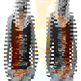 Sagittarius Queen Camouflage Black Woman Cap Zodiac Sign Women Tank Top - Monsterry
