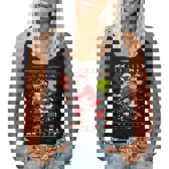 Santa Jugador De Tenis Navidad Navidad Holiday Hombres Es Camiseta sin mangas para mujer - Regaloses