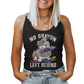 Sarcastic No Crayon Left Behind Soldier School Military Camp Women Tank Top - Thegiftio UK