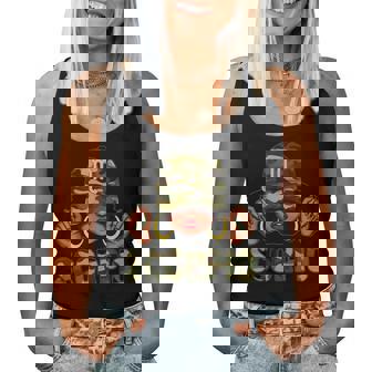 Scorpio Queen Black Woman With Cap Camo Afro Girl Zodiac Women Tank Top | Seseable FR