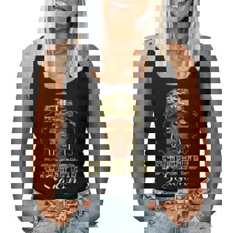 Scorpio Season Black Woman With Camo Hat Birthday Girls Women Tank Top | Mazezy