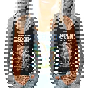 Scotland Themed Outfit Idea For & Scottish Unicorn Women Tank Top | Seseable UK