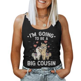 Seré Un Primo Grande Bebé Anuncio Llama Camiseta sin mangas para mujer - Regaloses