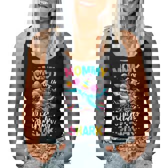 Shark Birthday Mommy Birthday Mom Girl Boy Matching Women Tank Top - Thegiftio