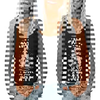 Shhh I'm Doing Math Gym Weightlifting Women Tank Top | Seseable CA