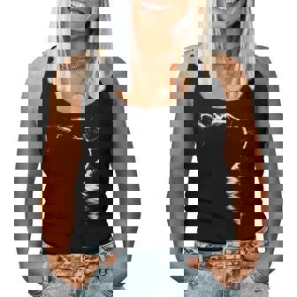 Silhouette De Chat Graphique Pour Les Amoureux Des Chats Hommes S Enfants Débardeur pour femme - Cadeauxyz