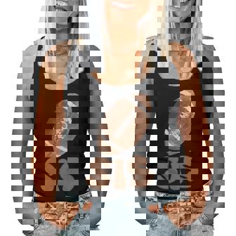 Sister Of The 1 Year Old Football First Birthday Boy Family Women Tank Top - Monsterry