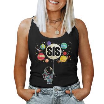 Sister Of The Birthday Boy Space Astronaut 1St Birthday Women Tank Top - Monsterry