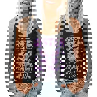 Sister Of The Birthday Girl Butterfly Family Matching Women Tank Top | Seseable CA