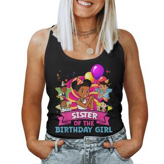 Sister Of Birthday Girl Gracie Pink Doll Family Decorations Women Tank Top - Thegiftio UK