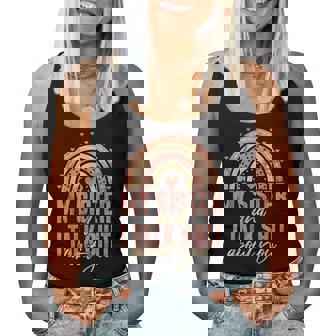 My Sister And I Talk About You Sister Women Tank Top - Monsterry