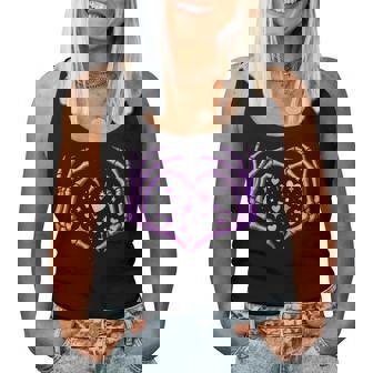 Skeleton Hands Heart Sign Retro Halloween Costume Girl Women Tank Top | Seseable UK