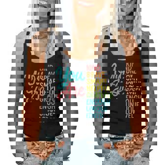 You Are Smart Brave Strong Kind Teacher You Back To School Women Tank Top | Seseable FR