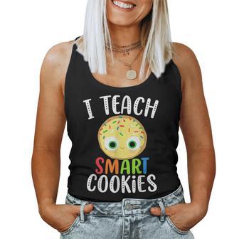 Smart Cookie CostumeI Teach Smart Cookies Teacher Women Tank Top - Thegiftio UK