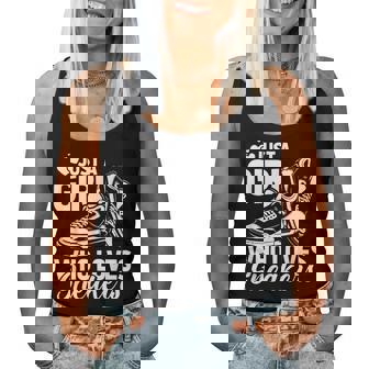 Sneaker Head Street Style Just A Girl Who Loves Sneakers Women Tank Top - Thegiftio