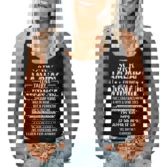 Sorry I Am Already Taken By A Freaking Awesome Girl November Women Tank Top | Mazezy