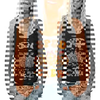 Sped Teacher Crew Thanksgiving Special Education Teacher Women Tank Top | Mazezy