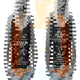 Spoiled Wife Of Grumpy Veteran Wife Queen Women Tank Top - Monsterry