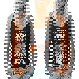 All Star Mom Of The Birthday Boy Basketball Soccer Sport Women Tank Top - Thegiftio