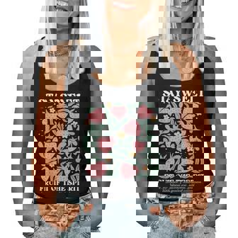 Stay Sweet Fruit Of The Spirit Christian Strawberry Jesus Women Tank Top | Seseable UK