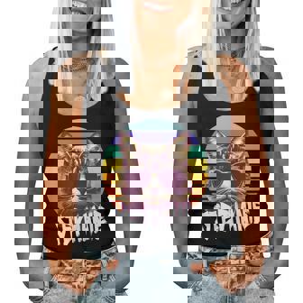 Stephanie Joli Prénom De Fille Avec Un Chat Cool Débardeur pour femme - Cadeauxyz