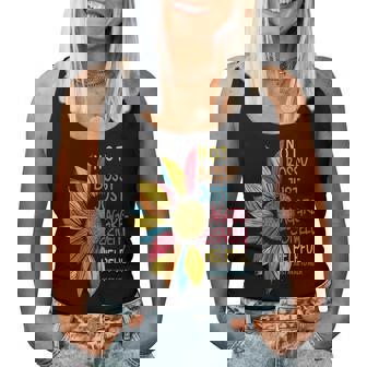 Sunflower Colorful Not Bossy Just Aggressively Helpful Women Tank Top - Monsterry