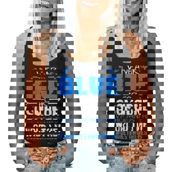 Support Type 1 Diabetes Awareness T1d Ribbon Blue Women Women Tank Top - Thegiftio