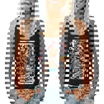 Tacos Before Vatos Mexican Latina Chicana Pin-Up Girl Tattoo Women Tank Top | Mazezy