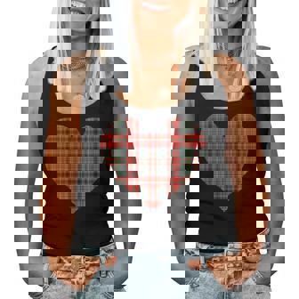 Tartan Écossais En Forme De Cœur Pour Fille Débardeur pour femme - Cadeauxyz