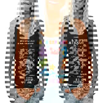 Teacher Let's Explore Under The Sea Ocean Classroom Backto Women Tank Top - Thegiftio